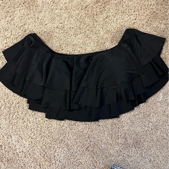 Tempt Me Two Piece High Waisted Black White Bikini Size Medium - Picture 6 of 10